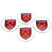 west ham united 4 pack glass coasters