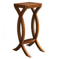 westo curve display stand large in walnut