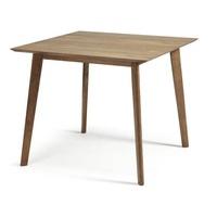 weinstein dining table square in solid walnut