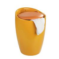 wenko bath stool in candy orange