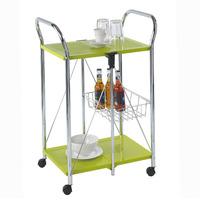 Wenko Dinett Kitchen Trolley in Sunny Green