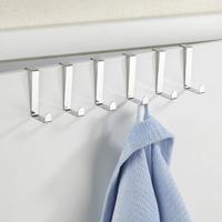 Wenko Aluminum Door Clothes Rack with 6 Hooks