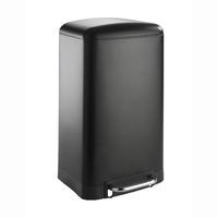 wenko pedal bin easy close 30l in studio black