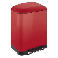 Wenko Pedal Bin Easy Close 6l in Studio Red