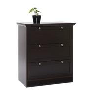 Weston Chest Of Drawers In Darkwood With 3 Drawers