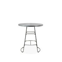 welles bar table in cool steel