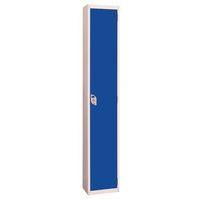 WET AREA LOCKER ONE COMPART. W300 x D300 BLUE DOOR