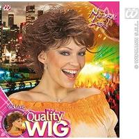 Wet Look Brown Wig for Hair Accessory Fancy Dress
