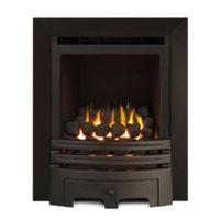 westerly glass fronted black inset full depth high efficiency gas fire