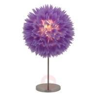welcoming flower table lamp violet