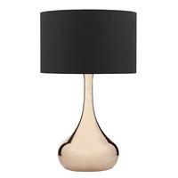 WEN4264 Wendell Table Lamp With Black Faux Silk Shade
