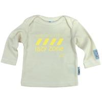 WELCOME TO THE LAZY ZONE NATURAL BABIES ENVELOPE NECK FAIRTRADE LONG SLEEVE T SHIRT
