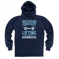 weekend forecast lifting hoodie