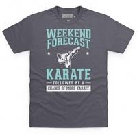 Weekend Forecast Karate T Shirt