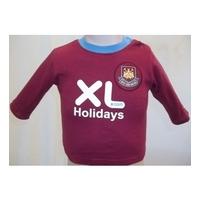 west ham united 3 6 months official football shirt