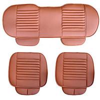 Wear Three-Piece Charcoal Leather Car Seats Five Sit Backless Seat Cushion Four Seasons General