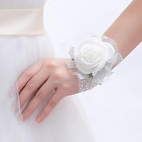 wedding flowers round roses wrist corsages wedding party evening foam  ...