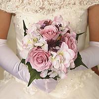 Wedding Rose Peonies Flowers Round Bouquets for Bride Home Deco