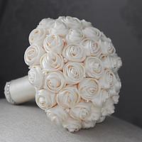 Wedding Flowers Round Roses Bouquets Wedding Satin 6.69\