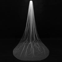 Wedding Veil One-tier Chapel Veils Cut Edge Tulle Ivory