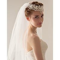 wedding veil two tier fingertip veils headpieces with veil 4724 in 120 ...