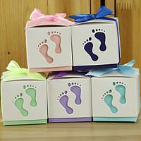 Wedding gifts 12 Piece/Set Feet Favor Holder Pearl Paper Favor Boxes / Gift Boxes