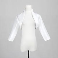 Wedding Wraps Coats/Jackets Half-Sleeve Taffeta White Wedding / Party/Evening / Office Career / Casual Appliques / Beading Open Front