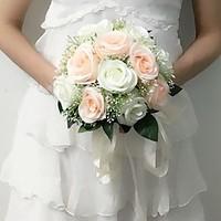 Wedding Flowers Round Roses Bouquets Wedding Party/ Evening Satin 9.84\