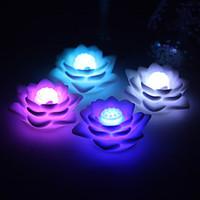 Wedding Décor Nice Vinyl Lutos LED Lamp - Set of 4 (Color Changing, Built-in Botton Cell)