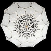 Wedding Lace Umbrella Post Handle 37.8\