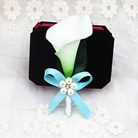 wedding flowers free form lilies boutonnieres wedding party evening bl ...