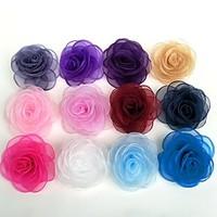 Wedding Flowers Round Roses Bouquets Wedding / Party/ Evening Satin / Silk / Bead / Rhinestone