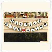 wedding dcor happily ever after popular vintage banner garlands party  ...