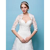 Wedding Wraps Boleros Lace White/Beige Bolero Shrug