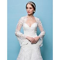 Wedding Wraps Boleros Lace White/Beige Bolero Shrug