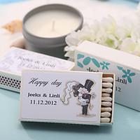 wedding dcor personalized matchboxes bride groom set of 12
