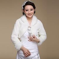 wedding wraps fur wraps coatsjackets long sleeve faux fur wedding part ...