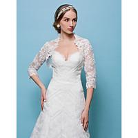 Wedding Wraps Boleros Lace White/Beige Bolero Shrug