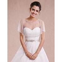 Wedding Wraps Shrugs Sleeveless Tulle Ivory Wedding Party/Evening