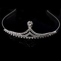 Wedding Bridal Flower Girls Kids Crystal Pearl Hair Band Headband Tiara