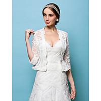 Wedding Wraps Boleros Lace White/Beige Bolero Shrug