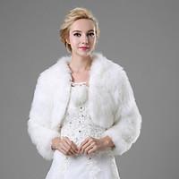 Wedding / Party/Evening / Casual Faux Fur Shrugs 3/4-Length Sleeve Fur Coats