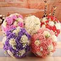 Wedding Flowers Round Roses Bouquets Wedding Foam 9.45\