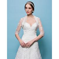 Wedding Wraps Boleros Tulle White/Beige Bolero Shrug