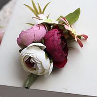 Wedding / Party / Evening Flowers Free-form Handmade Roses Boutonnieres