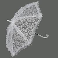 wedding lace umbrella hook handle 201approx51cm plastic 244approx62cm