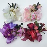 Wedding Flowers Roses Lilies Peonies Boutonnieres Wedding Party/ Evening Satin