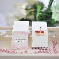 wedding dcor personalized matchbooks hearts set of 25