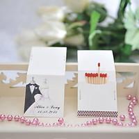 Wedding Décor Personalized Matchbooks - Bride Groom (Set of 25)