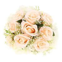 Wedding Flowers Round Roses Bouquets Wedding Polyester 9.84\